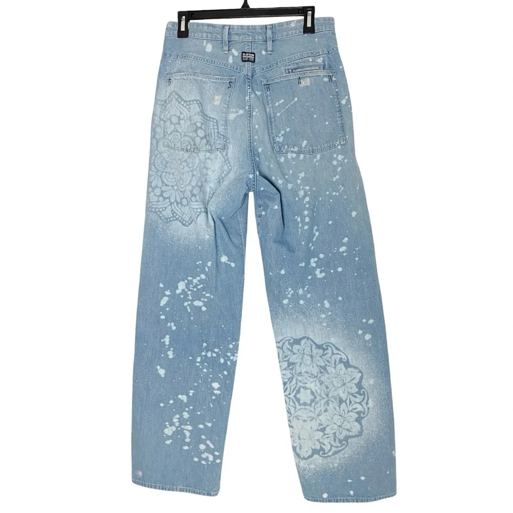 GStar Lintell High Dad Jeans Womens Size 8 Waist 29 G-Star Raw Restored Denim